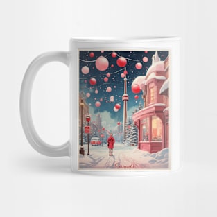 Canada Toronto Valentine's Day Vintage Retro Starry Night Mug